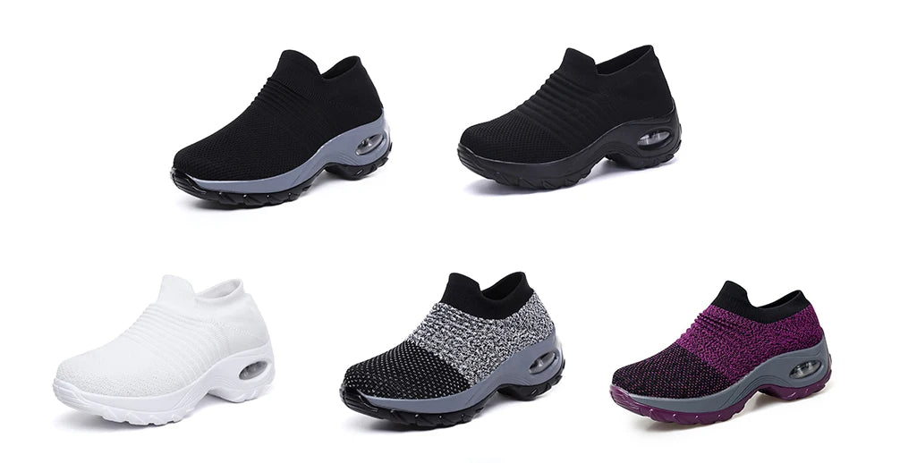 Hypersoft Sneakers Women 2024 Orthopedic Sneakers for Women Platform White Black Red Walking Shoes Women Women Casual Shoes