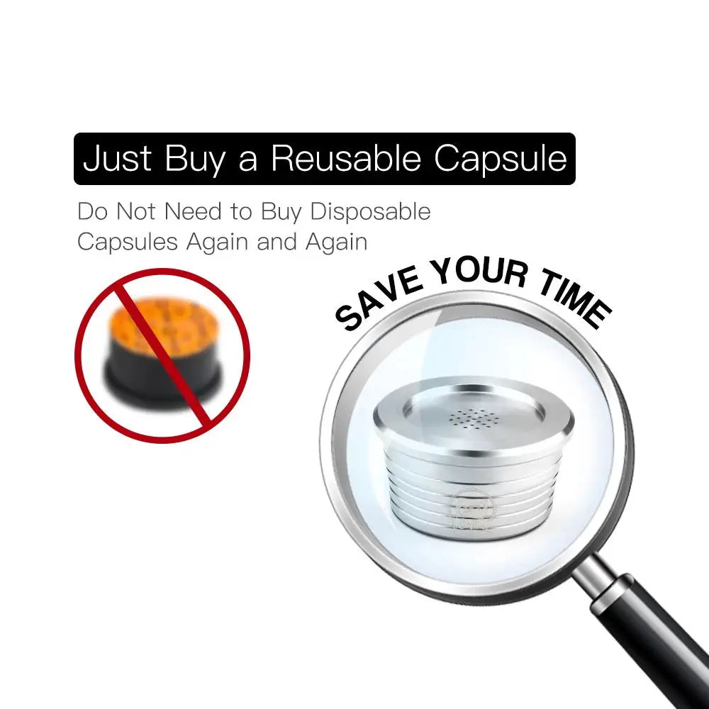 Reusable Coffee Capsule for Delta Q Milk qool Pod Stainless Steel Cápsulas Reutilizáveis Café for Delta q DIQ7323 Machine Filter