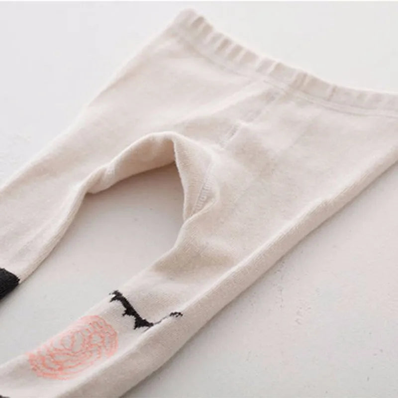 Baby Girls Pants Tights 1-7Y Kids New Autumn Winter Warm Cute Cartoon Big Eyes Pant Long Stockings Velvet Stock For Girls
