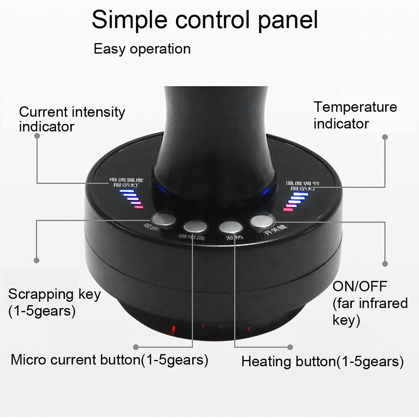 EMS Micro-current Cupping Massage Brush Vacuum Heating Scraping Device Slimming Body Brush Pain Relief Therapy Massager