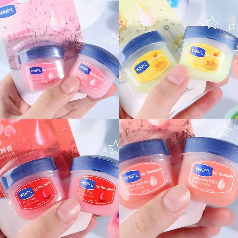 8/6/4Pc Lip Gloss Natural Fruit Essence Moisturizer Lip Balm Hydrating Transparent Lipstick Base Lip Care Makeup Tools