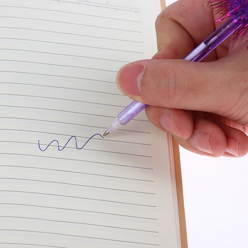 Kawaii Cartoon Ostrich Shape Ballpoint Pen Blue Ink Creative Feather Pens For Student Office Writing Stationery Supplies
