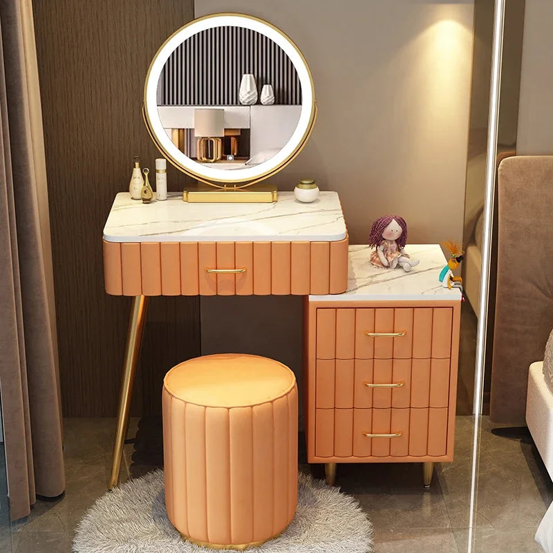 Items Makeup Dressing Table Box Container Drawer Nordic Organizer Dressing Table Mirrors Woman Coiffeuse Dressers For Bedroom