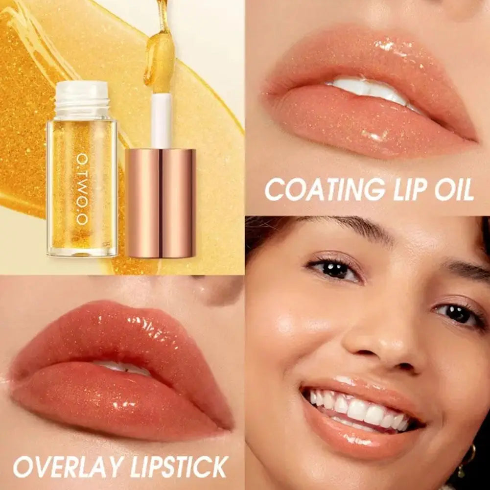 Lip Oil Gloss Lip Plumper Makeup Moisturizing NonSticky Sexy Water Glossy Glitter Primer Tint Lip Balm Care Cosmetics
