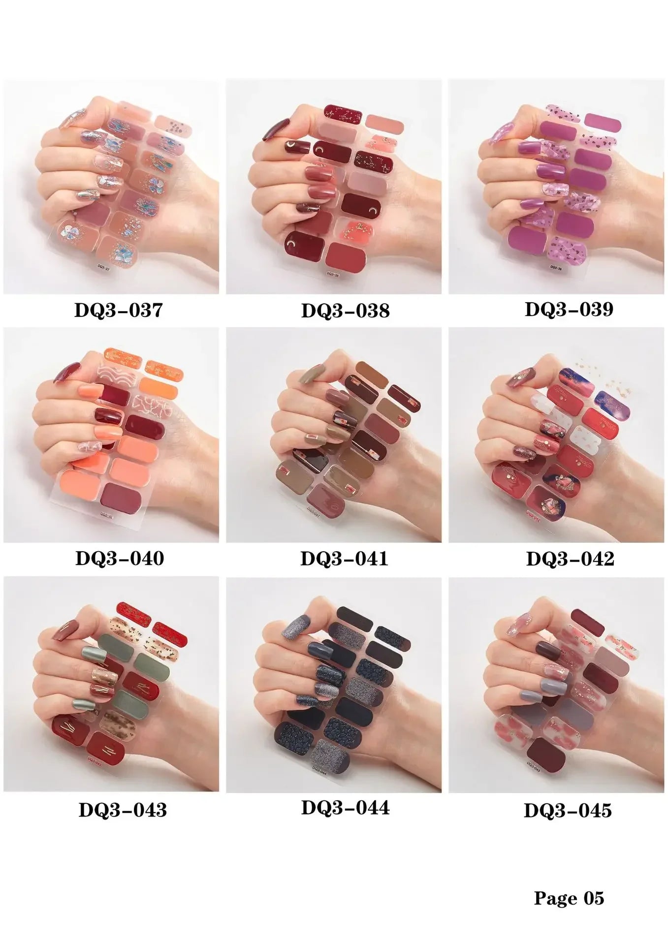 Semi Cured Gel Nails Art Stickers Fashion Solid Color Manicure Decal UV LED Lamp Need Gel Nail Decals Nail Sticker Decoration