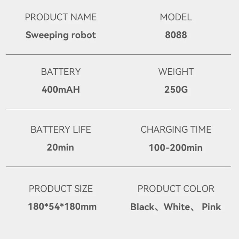 XIAOMI Electric Sweeper USB Rechargeable Intelligence Automation Sweeping Suction Mopping Robots Wet Dry Household Convenience