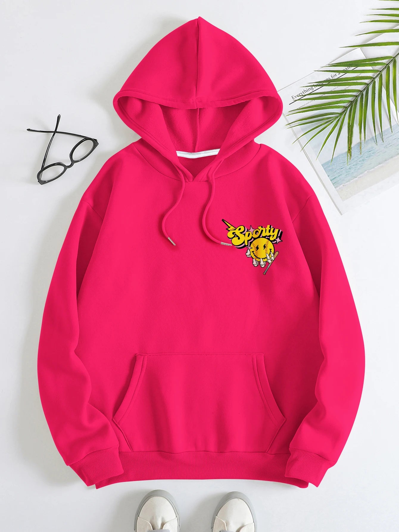 Fashionable and versatile comfortable and loose texture trendy all-season sweatshirt casual style letter print