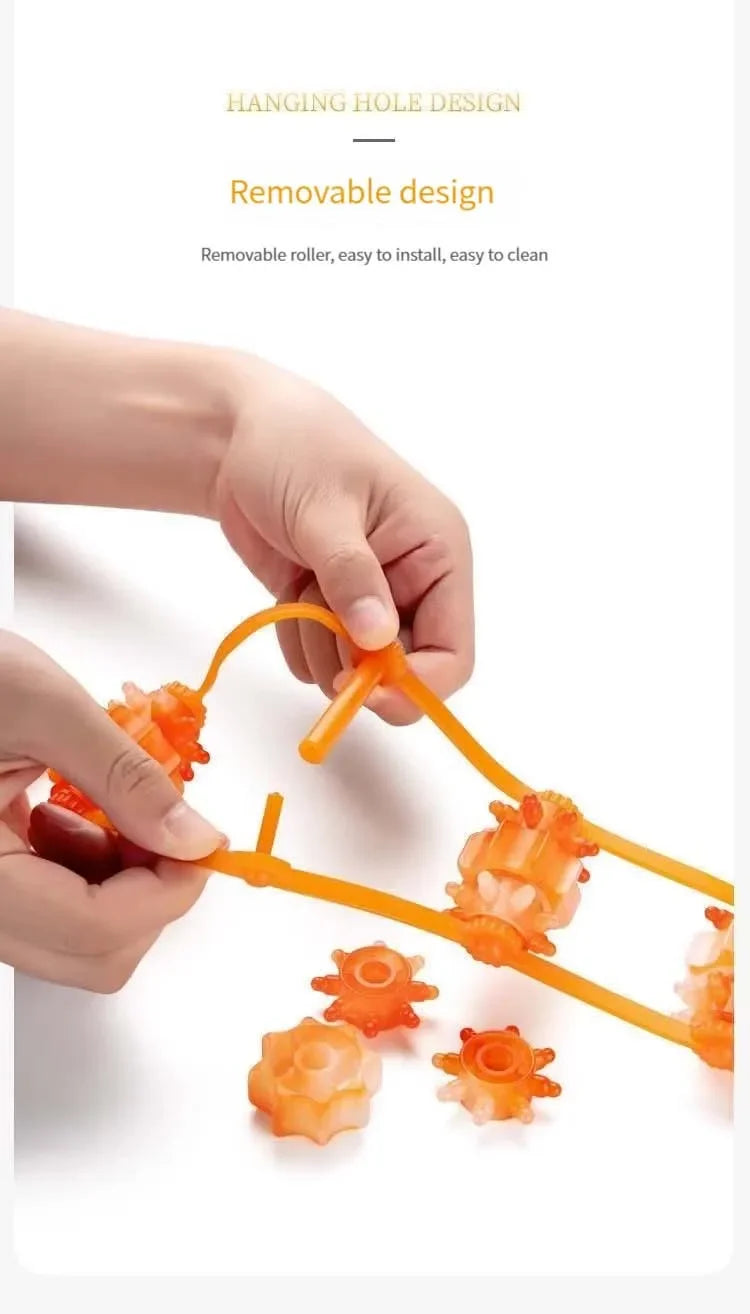 Back Massager Rollers Rope for Back and Neck Manual Massage with Muscle Recovery Massage Tools Relaxation Relief Stress Массажер