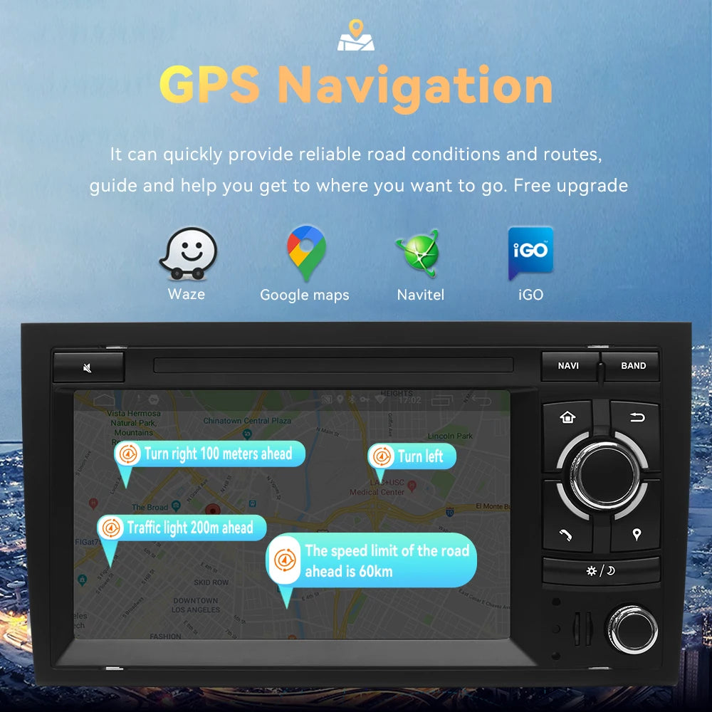 Android 12 Wireless Carplay 8G 128G Car Multimedia For Audi A4 B8 B6 B7 S4 B7 B6 RS4 B7 SEAT Exeo 7" Navigation AutoRadio