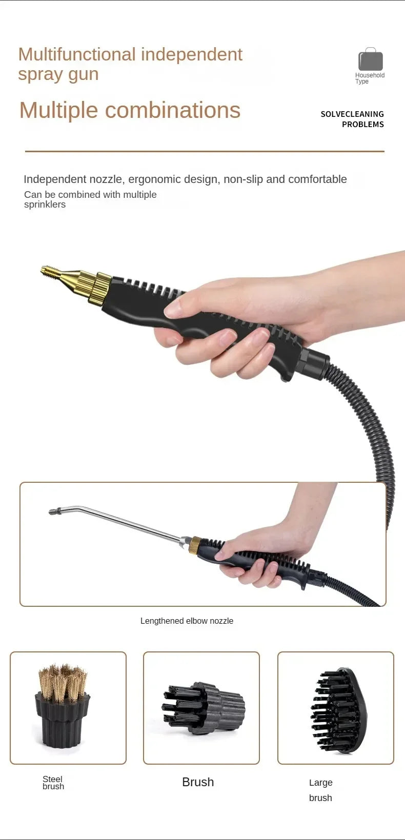 High temperature steam cleaning machine Home oil hood cleaning machine air conditioning appliances