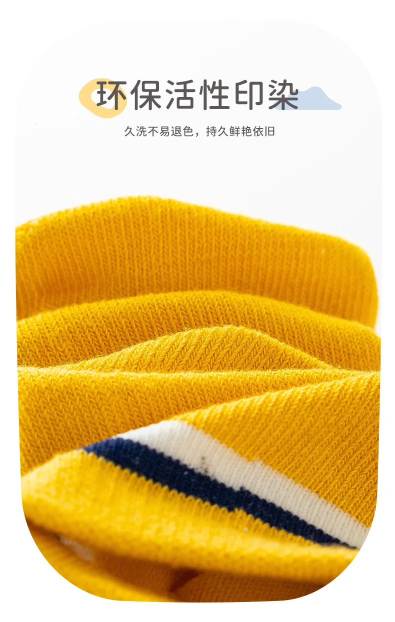 5 Pairs Pikachu Kids Socks Kawaii New Fall Winter Cartoon Boy Children Mid-calf Socks Cotton Sock for Boys Gifts