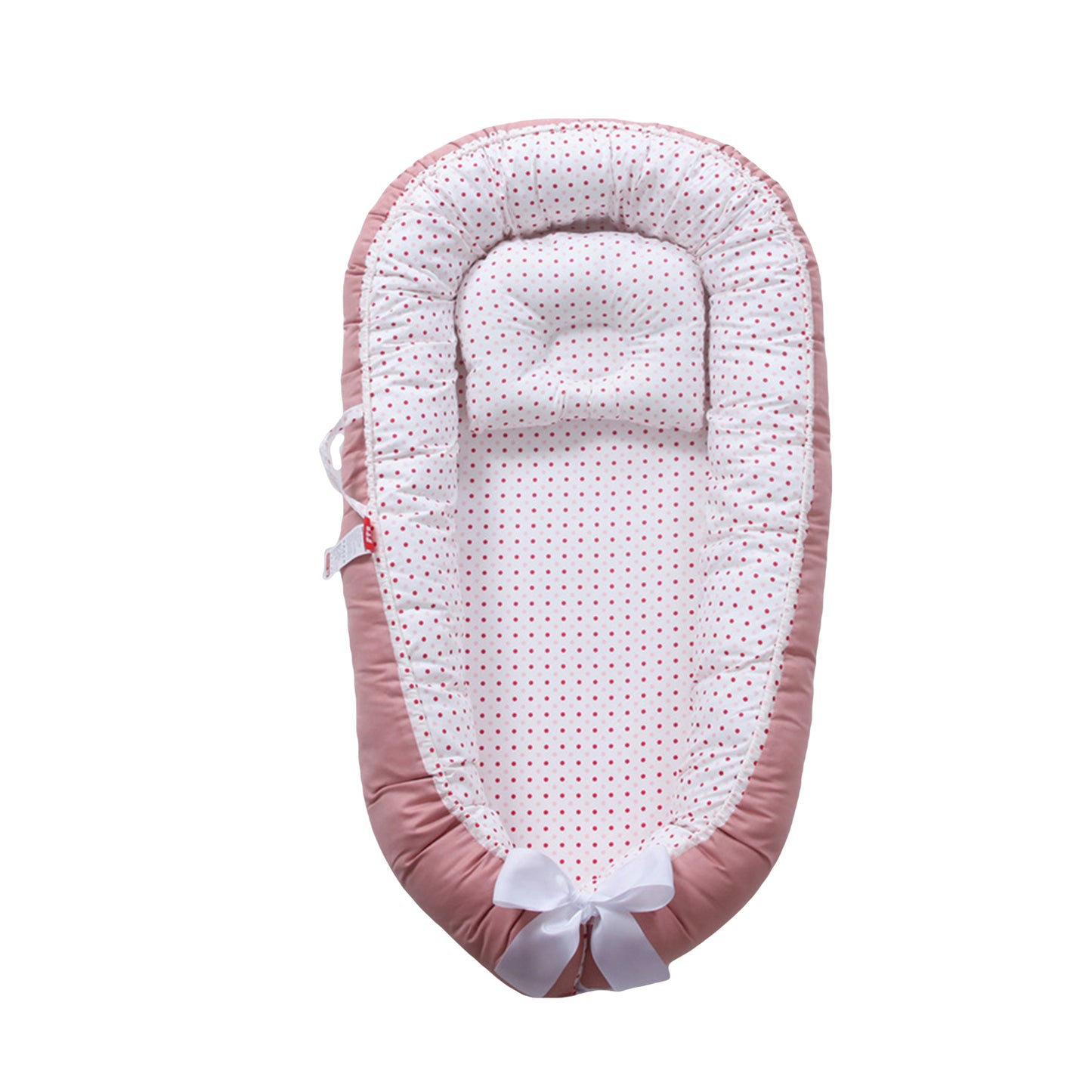 Baby Bed Foldable Washable Floral Print Baby Cot Infant Bassinet with Pillow Bedding Sets for Boys Girls 9 Colors