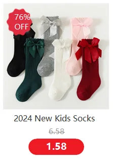 Baby Girls Knee High Socks Long Kids Soft Cotton Lace Stuff Princess Children Sock Ruffle Leg Warmers Cute Girl Socks For 0-8 Y