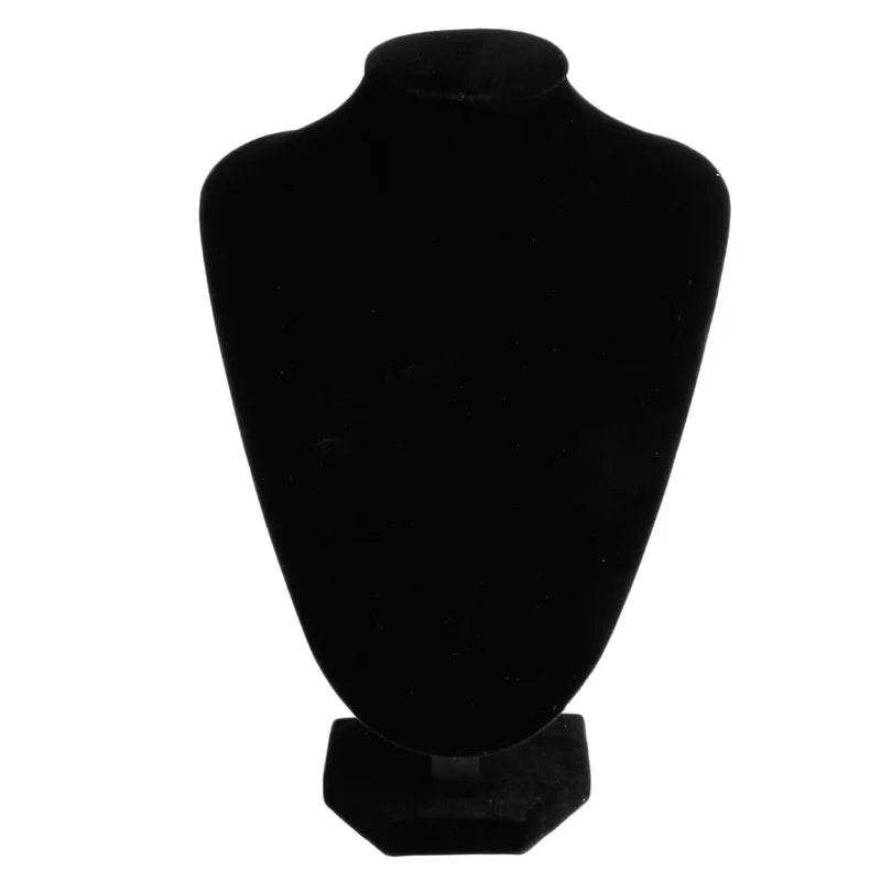 Faux Leather Mannequin Jewelry Necklace Display Holder Neck Bust Stand Showcase Show Decorate Hot