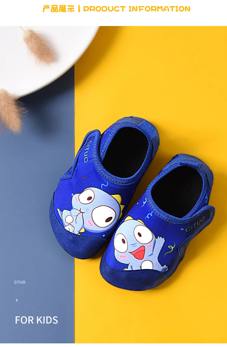 Kids Socks Shoes Children Cute Cartoon Slippers Boy Girls Indoor Shoes Soft Rubber Sole Child Floor Sneakers