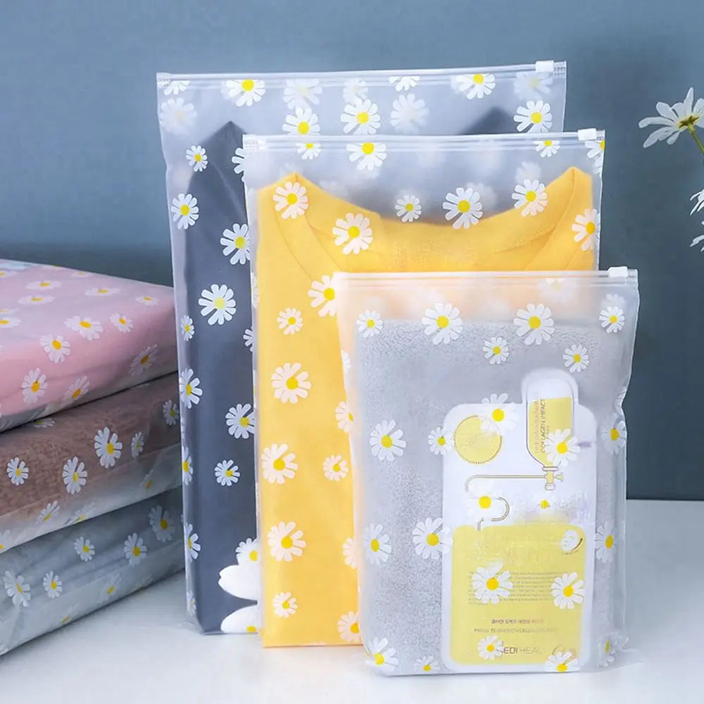Cartoon Style Transparent Travel Bag Waterproof Shoes Bag Make Up Storage Organizer Pouch Plastic Packing Bag Zip Lock Storage