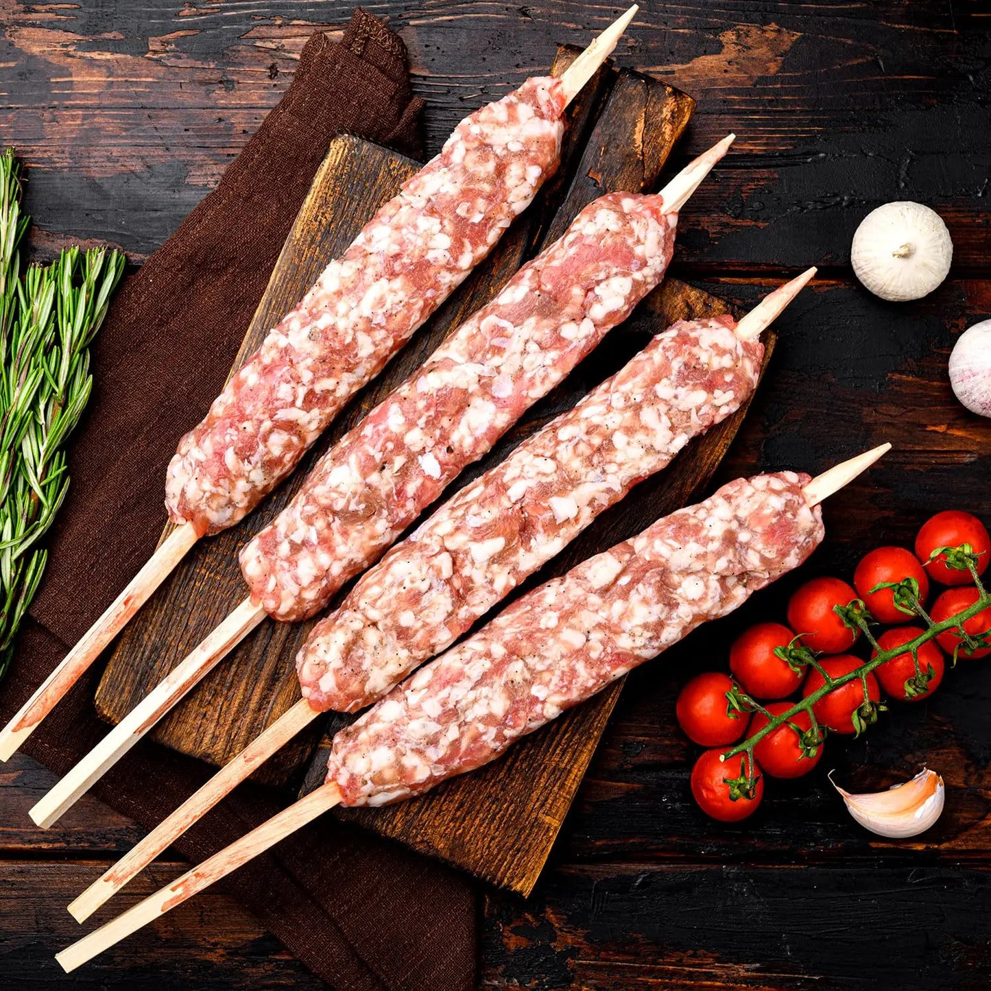 Kebab Maker BBQ Meat Skewer Barbecue Skewer Mold Reusable Turkish Kabob For Outdoor Barbecue Preparation Kitchen Grill