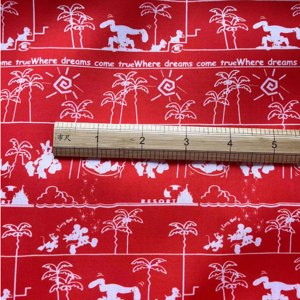 disney fabric 140x50CM Cartoon cotton fabric Patchwork Tissue Kid Home Textile Sewing Doll Dress Curtain Polyester cotton Fabric