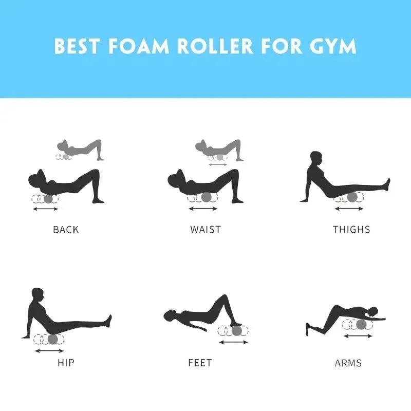 Foam Massage Roller Yoga Column Gym Fitness Pilates Foam Roller Exercise Back Massage Roller Yoga Brick Home Fitness Equipment