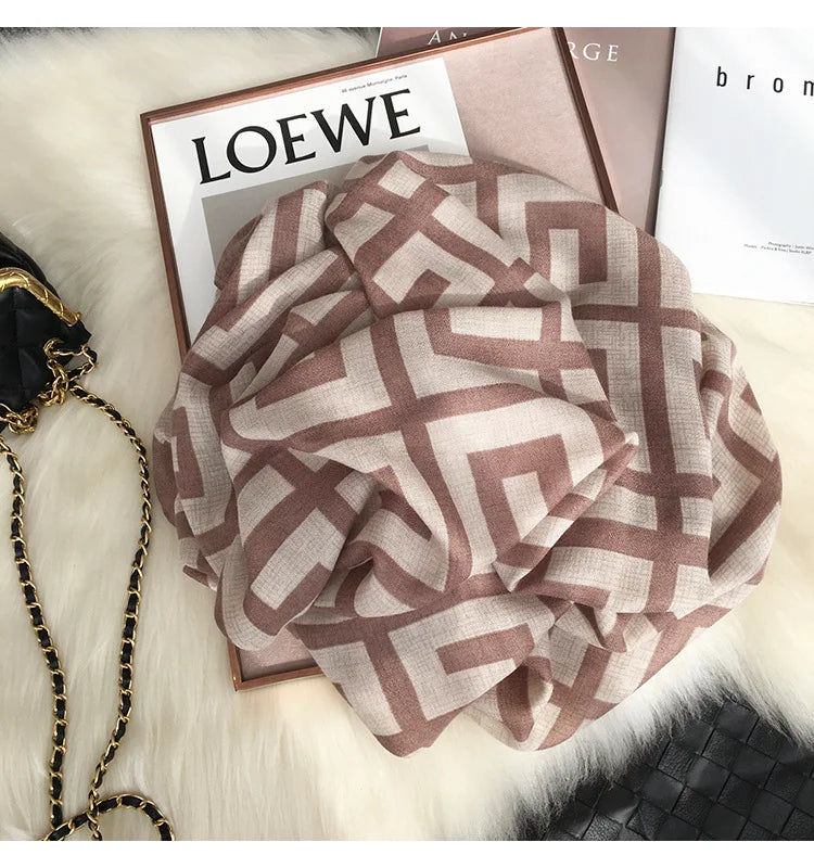 Scarf Women Luxury Brand Winter Cotton Hijab Head Scarves Bandana Female Foulard Pashmina Cheveux Bufanda Shawls And Wraps
