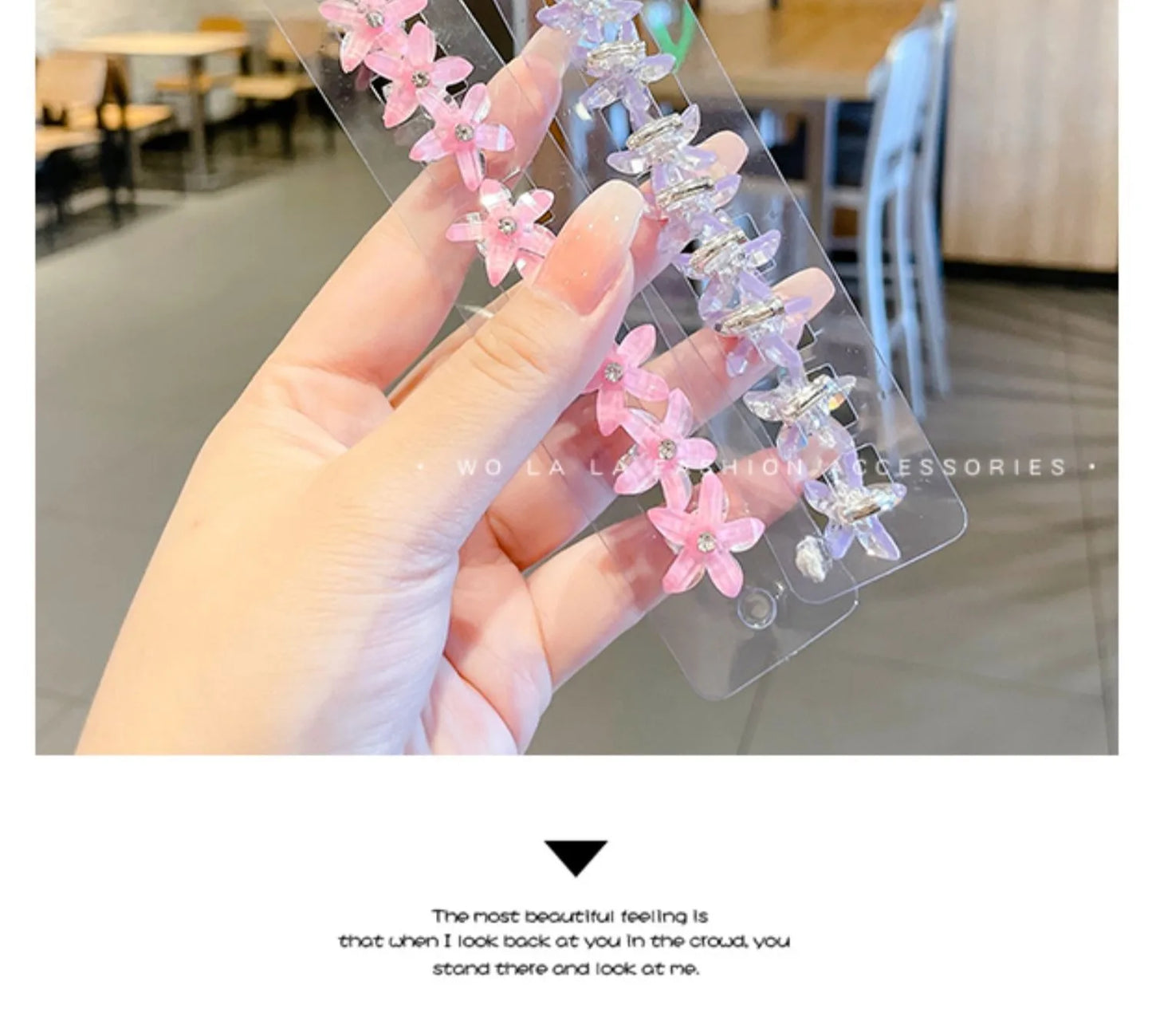 Cute Little Flower Mini Hairpin for Girls Sweet Temperament for Children Simple Braided Hair Ponytail Side Clip Hair Ornament