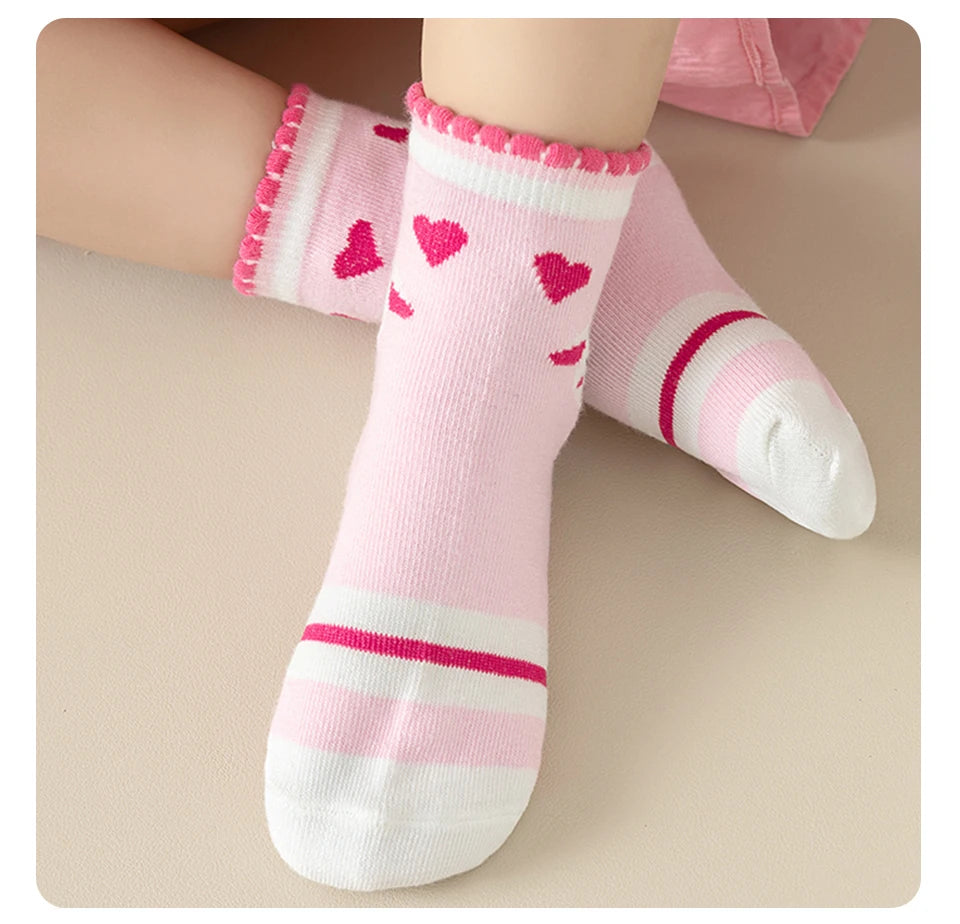 5Pairs Children's socks animal Print Comfortable Breathable Casual Soft Kids Socks thin socks for children носки летние детские