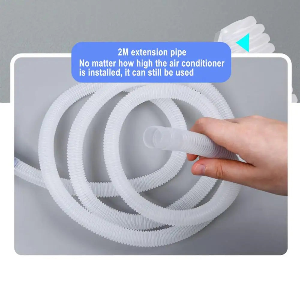 Air Conditioner Cleaning Cover Reusable Funnel Shape Split AC Cleaning Bag With Water Pipe Wall Mounted Service Bag For AC Units