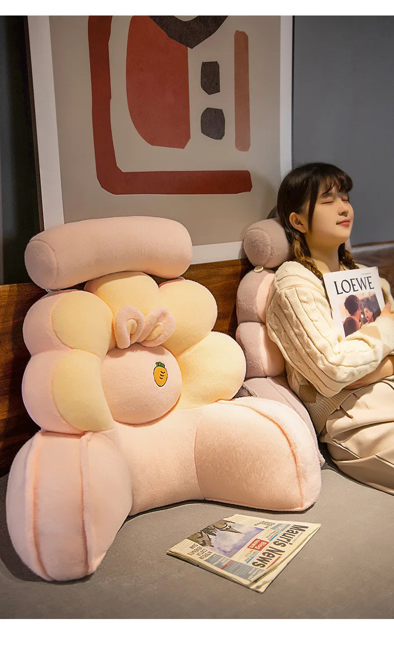 Bedside cushion pillow, office waist cushion, pillow, sleeping, reading, playing with mobile phone tools