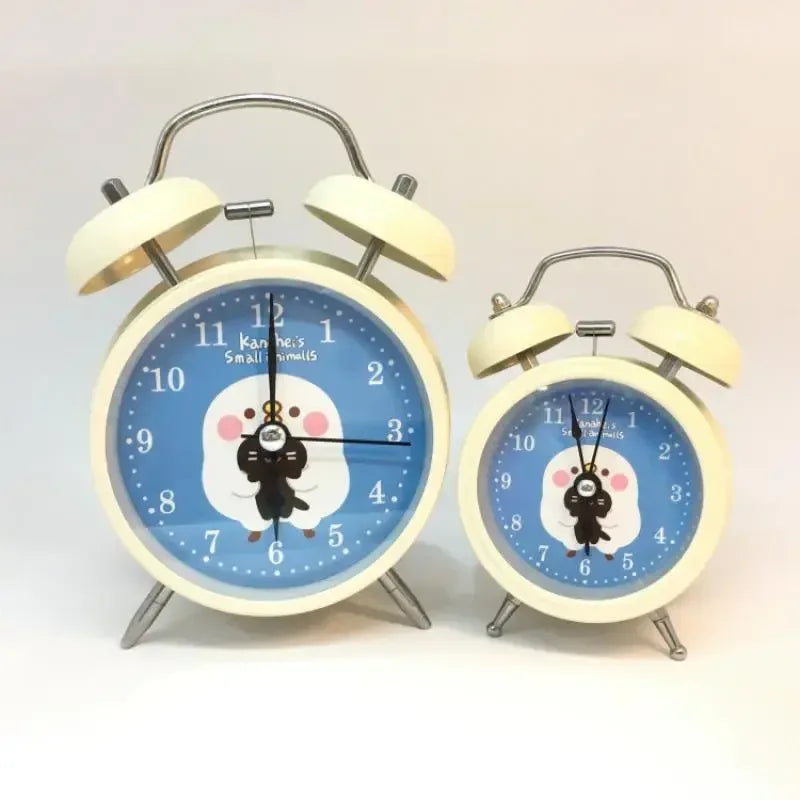 Sanrio Bedroom Alarm Clock Kuromi My Melody Hello Kitty Cinnamorol Ins Girl Heart Bedside Silent Alarm Clock Wake Up Alarm Clock