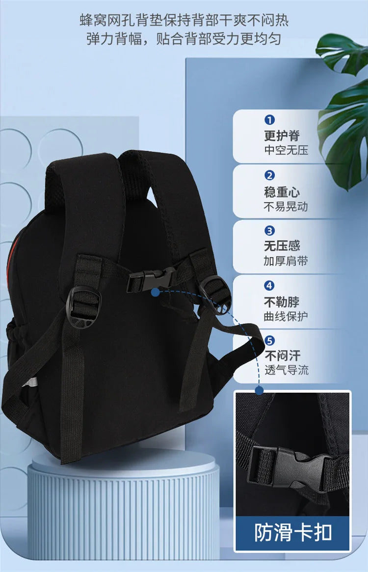 Children's school bag new, cute cartoon Spider-Man 3-6 years old boys backpack Captain America Iron Man backpack