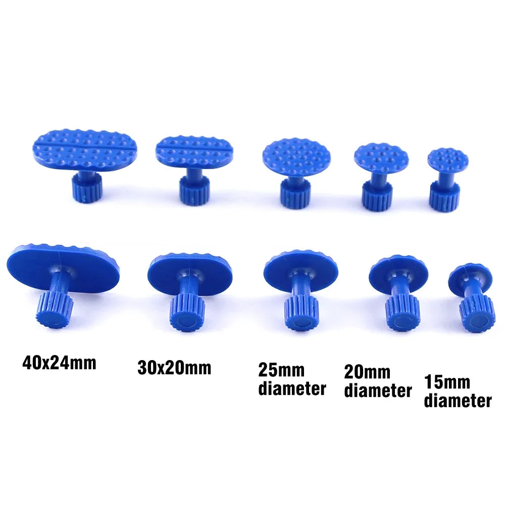 Auto Dent Repair Tools Kit Car Body Sheet Metal Paintless Bump Removal Reverse Hammer Kit Blue Tabs Set Pull Traceless Remover