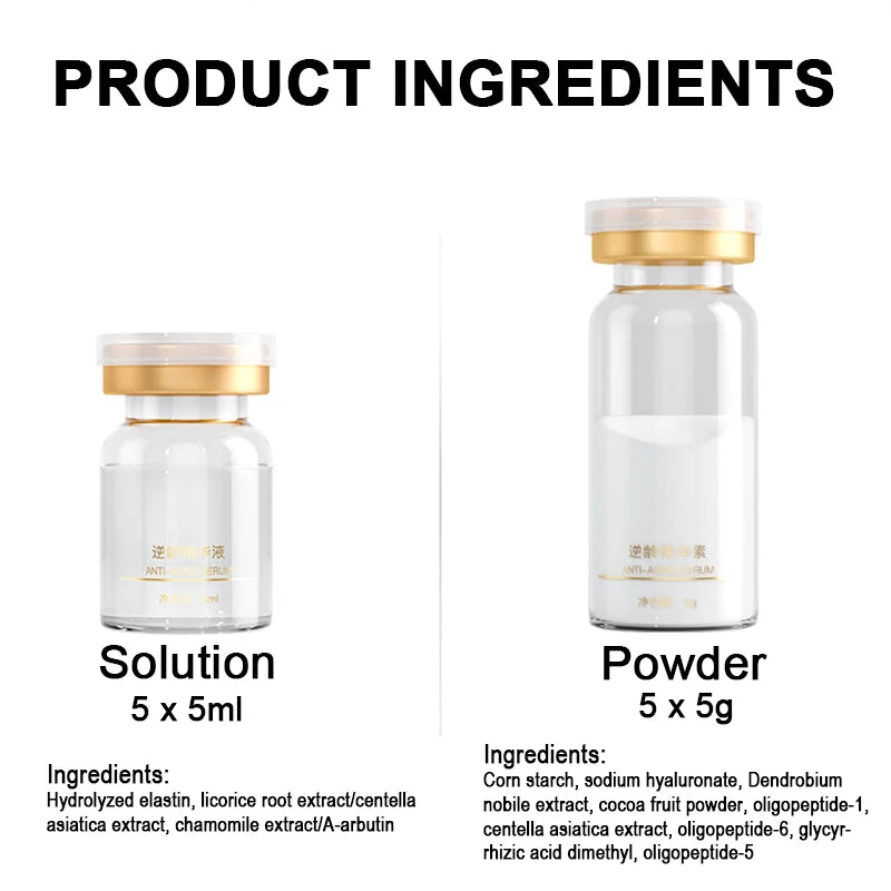 Lyophilized Powder Face Miracle Mask Korean Makeup Hiauluronic Acid Skin Tightening Stem Cell Solution Ampoule Salon Cosmetics