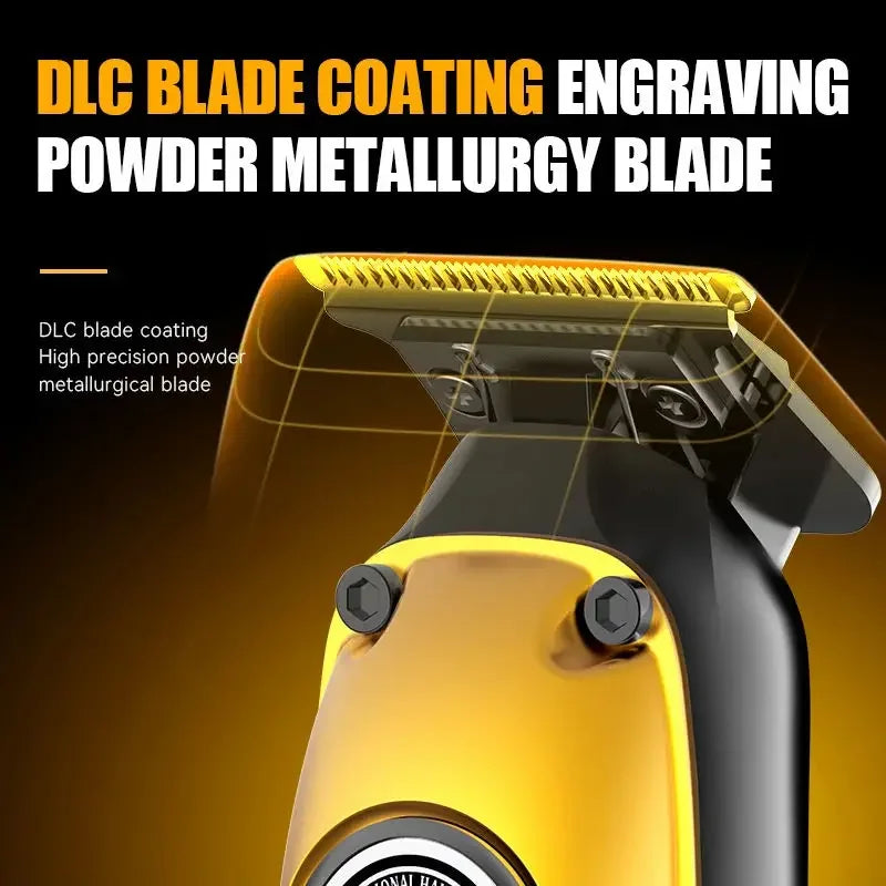 Original Kemei zero blade Professional Hair Trimmer Barber Rechargeable Electric Beard Clipper For Men Haircut Machine