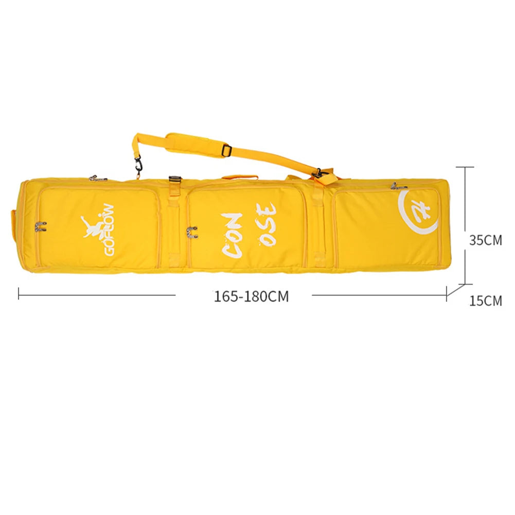 Ski Single Bag With Wheels Large Backpack Waterproof Snowboard Bag Roller With Wheels For Smooth Carrying Storage Transportation