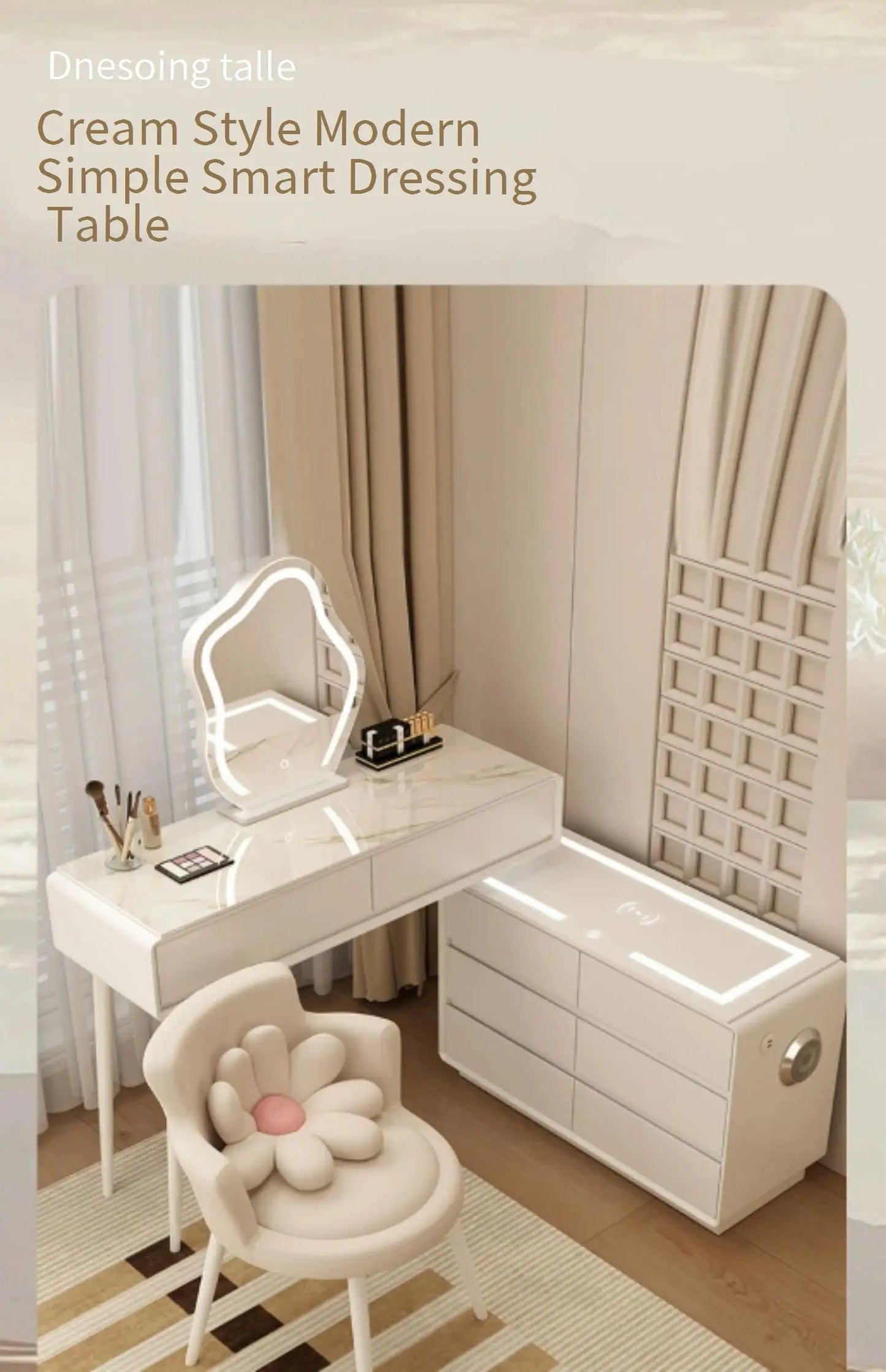 Organizer Wood Dressers Hotel Desk Storage Mobiles Organizer Dressers Sideboards Mirror Makeup Meubles De Chambre Bedroom Set