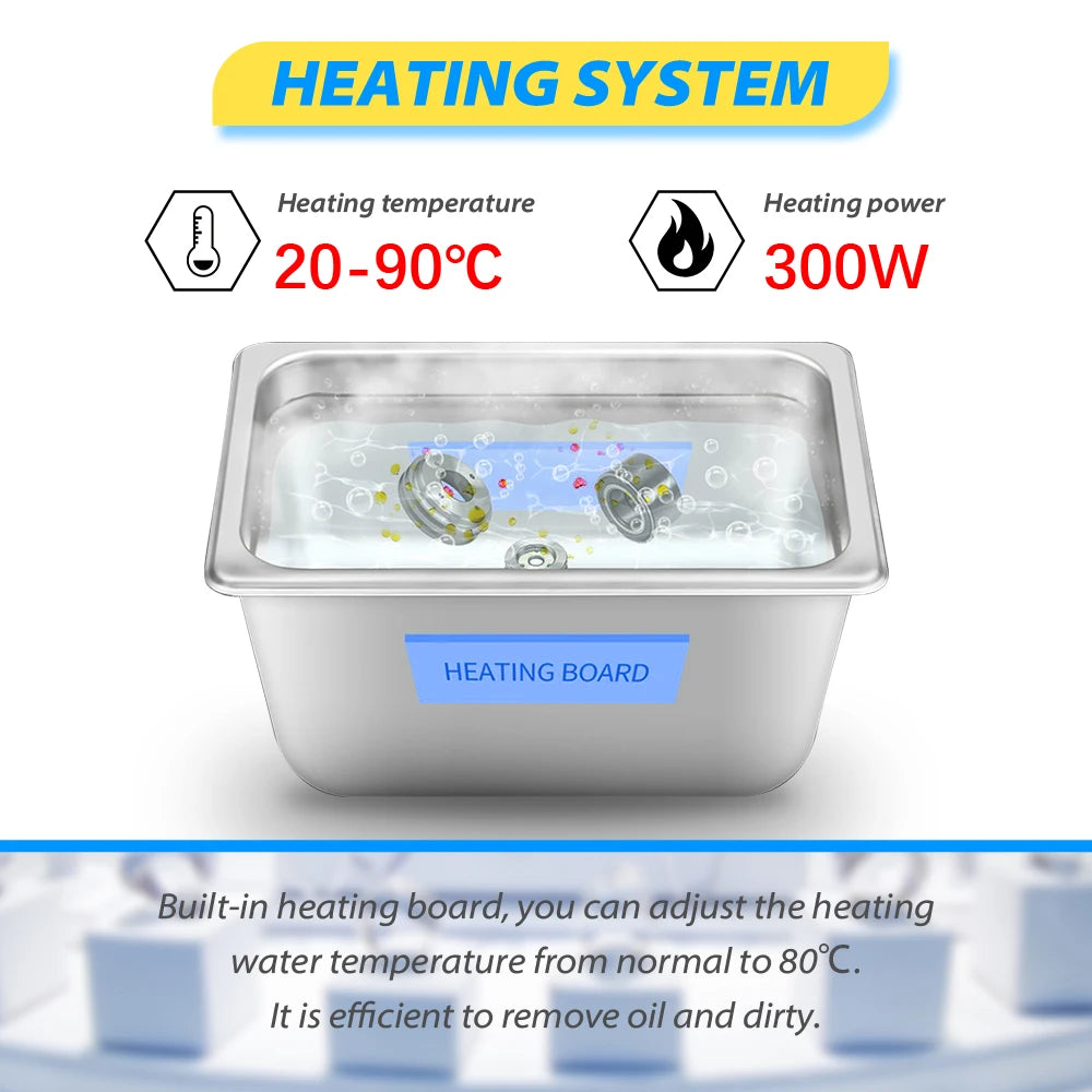 6L Vinyl Record Ultrasonic Cleaner with Bracket(Set) for Cleaning EP 7 LP 12 Inch Records Label Saver Aluminum CNC Made