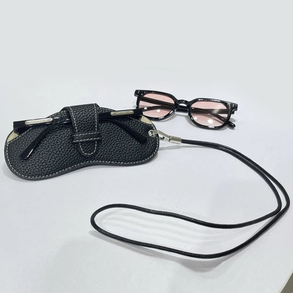 Glasses Case Women Leather Soft Glasses Bag Fashion Portable Sunglasses Box Bag Accessories Eyeglasses Case Sunglasses Box