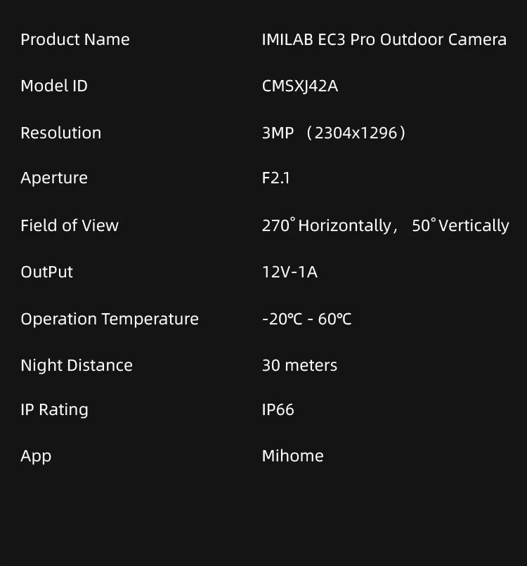 IMILAB Global Wifi Smart Outdoor Camera EC5 EC3 lite 2K Video Surveillance Floodlight Night Vision 360° Tracking For Mi Home APP