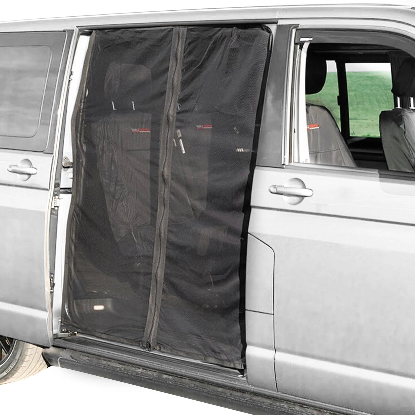 Sliding Door Magnetic Fly Screen Large Size Van Bug Screen Mesh Mosquito Net Sun Protector for Caravan Motorhome Camper SideDoor