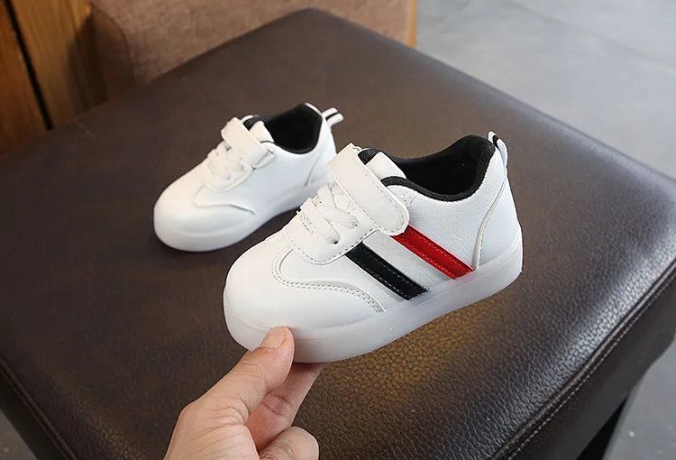 Kid Tennis 2024 Spring and Autumn Children LED Sneakers Boys Glowing Shoes Kids Baby Girls Toddler Shoes with Light Up Luminous