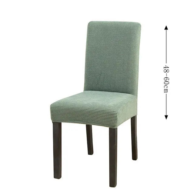 Spandex Dining Room Chairs Cover Jacquard Waterproof Cover For Chairs Washable Parsons Adjustable Seat Covers 2 4 6Set