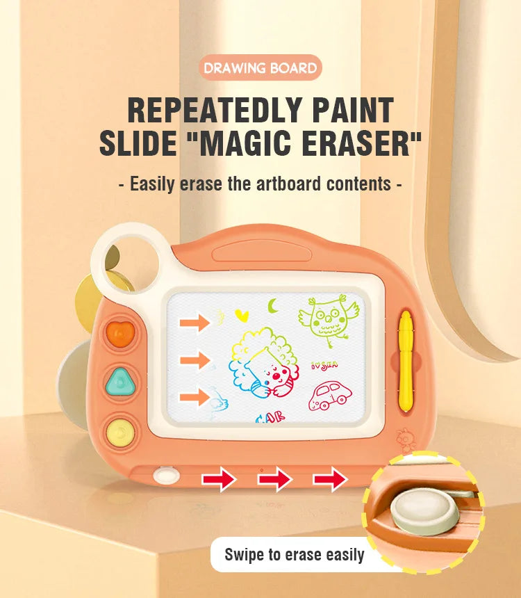 Magnetic Kids Drawing Table Painting Board Graffiti Board Preschool Toys With Table Legs Erasable Writing Board Christmas Gift