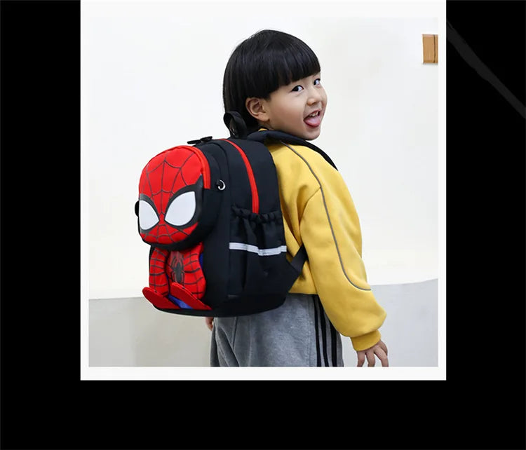 Children's school bag new, cute cartoon Spider-Man 3-6 years old boys backpack Captain America Iron Man backpack