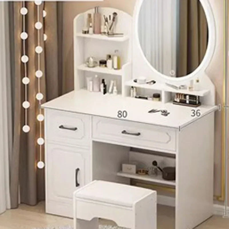 Drawer Dresser Cabinet Dressing Table Girl Handles Storage Vanity Chair Dressing Table High End Coiffeuse Bedroom Furniture