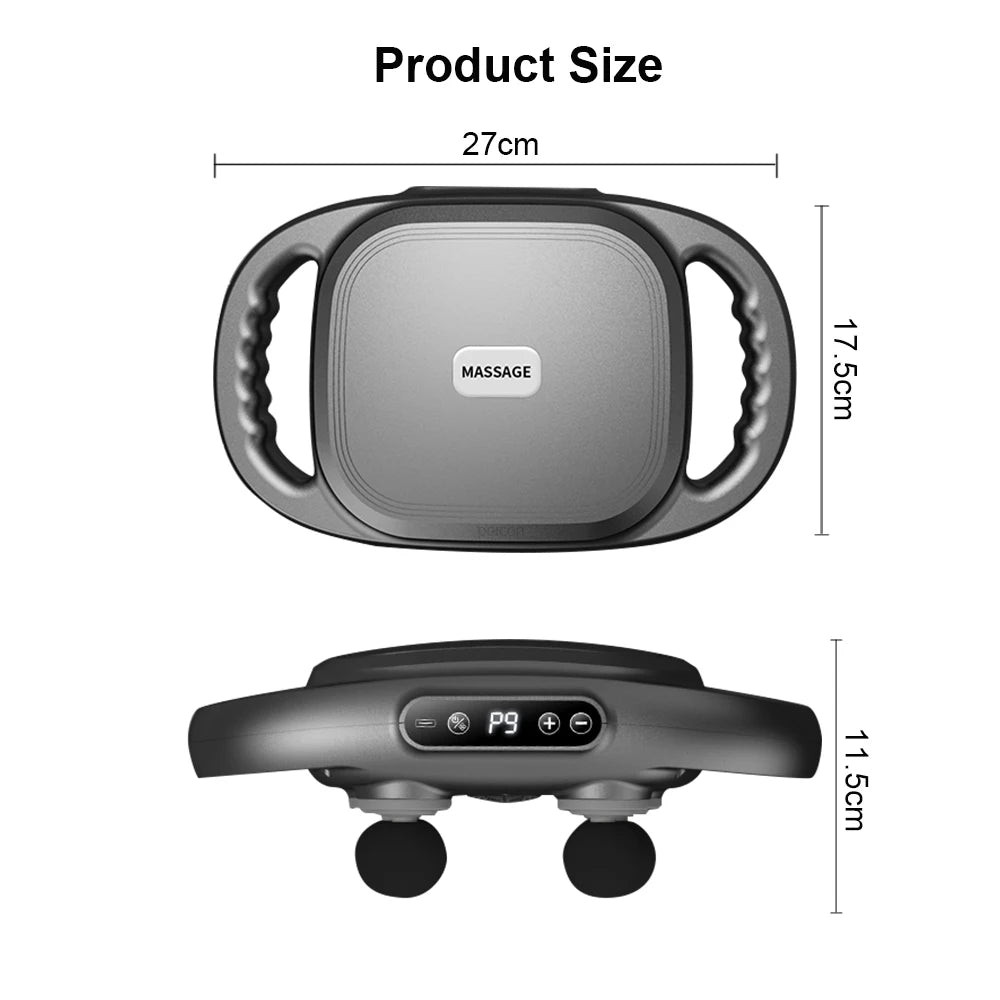 Fascia Gun 6 Heads Massage Gun Muscle Relaxation Electric Massager Deep Tissue Muscle for Pain Relief for the Whole Body