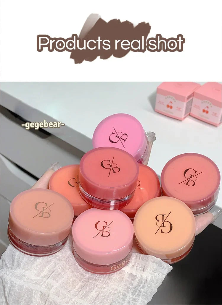 Heallor Canned Jam Lip Gloss Gege Bear Jam Lip Honey Moisturizing and Shiny Mirror Non Sticky Makeup Lip Glaze