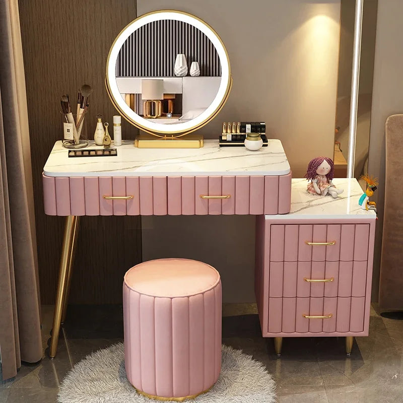 Items Makeup Dressing Table Box Container Drawer Nordic Organizer Dressing Table Mirrors Woman Coiffeuse Dressers For Bedroom