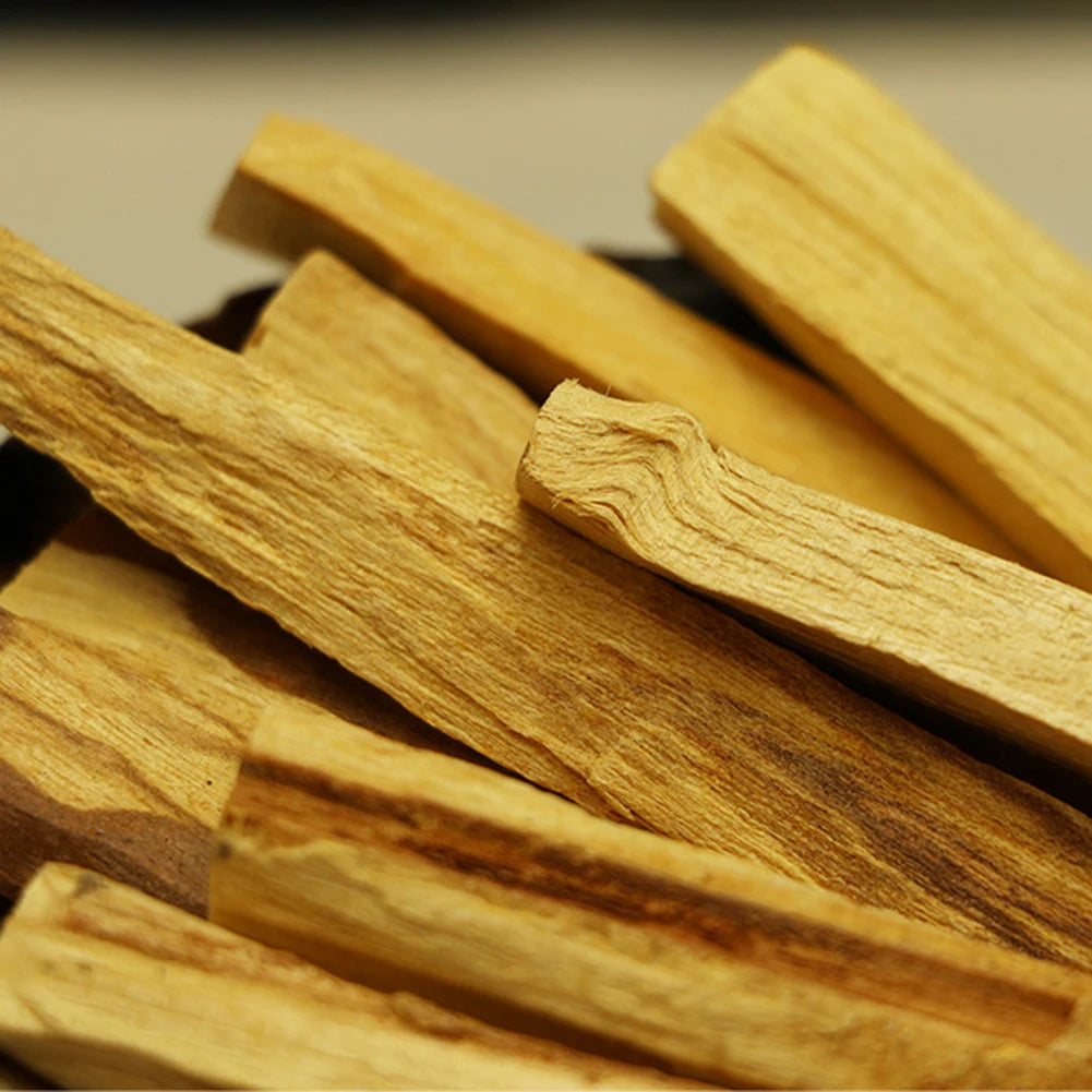 5-50Pcs Palo Santo Scented Aroma Sticks Natural Crude Wood Strips Room Fragrance Strip Peru Flavor Yoga Healing for Purifying