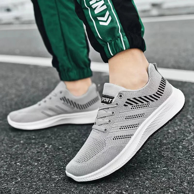 2024 Men's shoes, casual shoes, fashionable sports shoes, breathable running shoes, outdoor walking training tennis shoes 