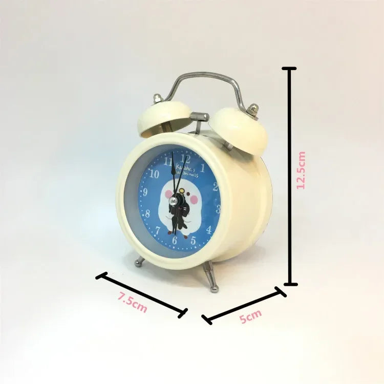 Sanrio Bedroom Alarm Clock Kuromi My Melody Hello Kitty Cinnamorol Ins Girl Heart Bedside Silent Alarm Clock Wake Up Alarm Clock